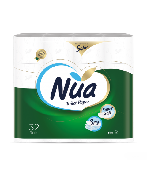 Hîrtie igienică 3 str. 32 role, 18,2 m NUA